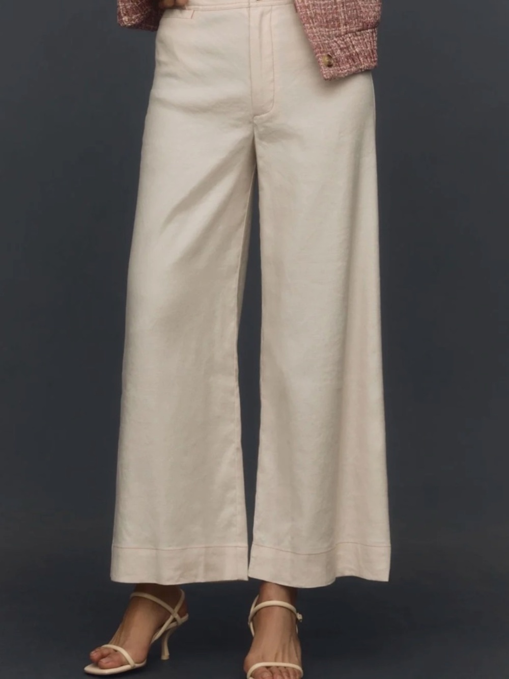 Maeve Ettie High-Rise Crop Wide-Leg Pants - 26